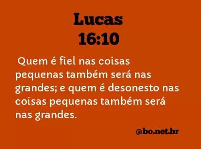 Lucas 16:10 NTLH