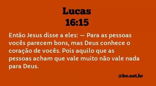 Lucas 16:15 NTLH