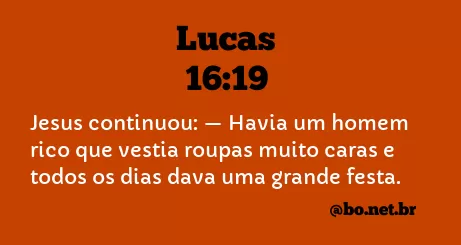Lucas 16:19 NTLH