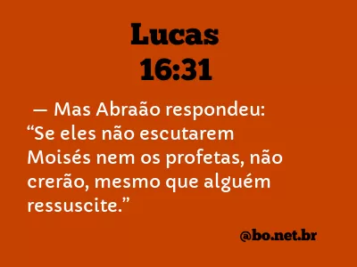 Lucas 16:31 NTLH