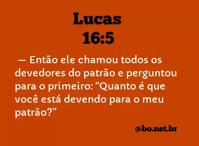 Lucas 16:5 NTLH