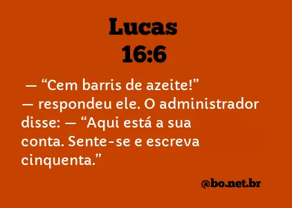 Lucas 16:6 NTLH