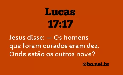 Lucas 17:17 NTLH