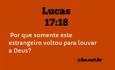 Lucas 17:18 NTLH