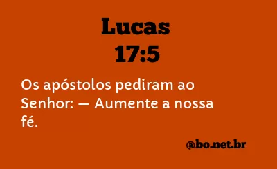 Lucas 17:5 NTLH
