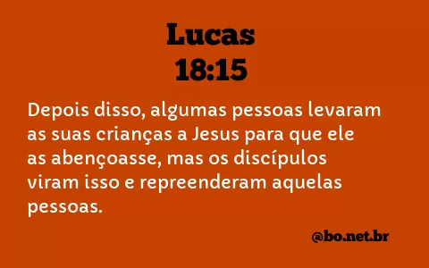 Lucas 18:15 NTLH