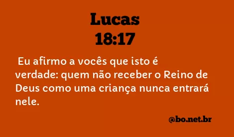 Lucas 18:17 NTLH