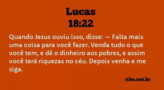 Lucas 18:22 NTLH