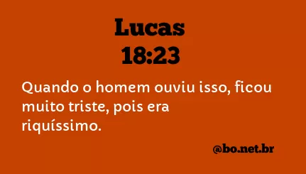 Lucas 18:23 NTLH