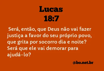 Lucas 18:7 NTLH