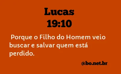 Lucas 19:10 NTLH