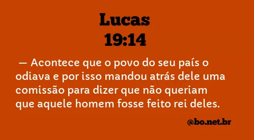 Lucas 19:14 NTLH