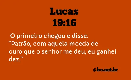 Lucas 19:16 NTLH