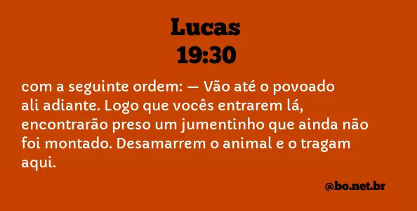 Lucas 19:30 NTLH