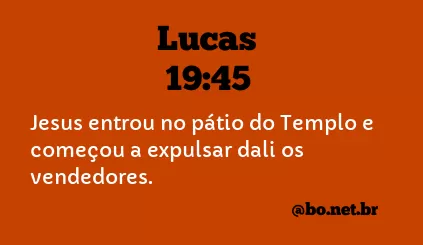 Lucas 19:45 NTLH