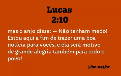 Lucas 2:10 NTLH