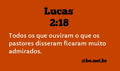 Lucas 2:18 NTLH