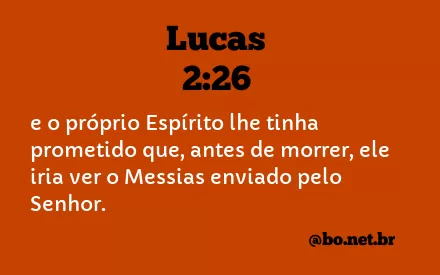 Lucas 2:26 NTLH