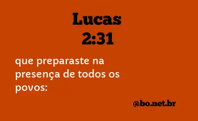 Lucas 2:31 NTLH