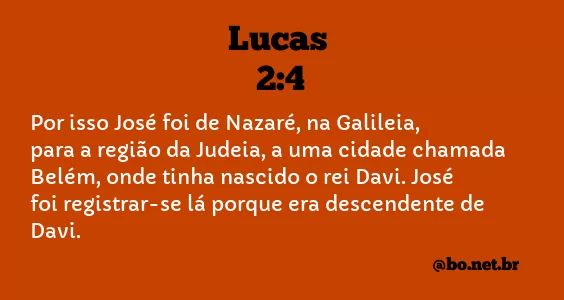 Lucas 2:4 NTLH