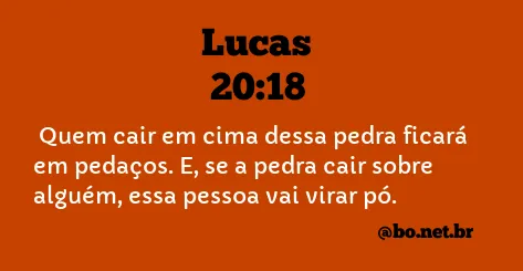 Lucas 20:18 NTLH