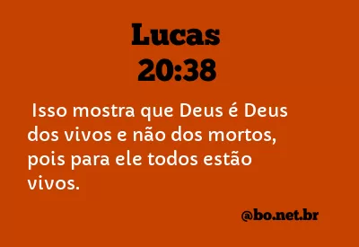 Lucas 20:38 NTLH