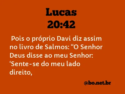 Lucas 20:42 NTLH