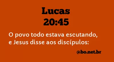 Lucas 20:45 NTLH