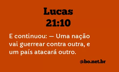 Lucas 21:10 NTLH