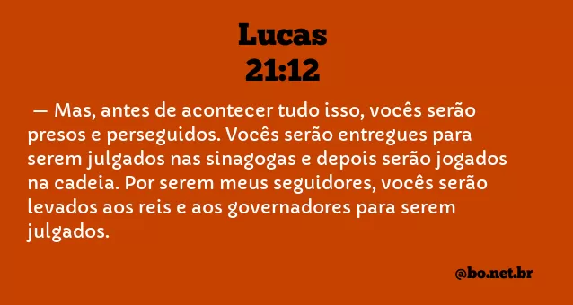 Lucas 21:12 NTLH