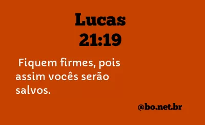 Lucas 21:19 NTLH