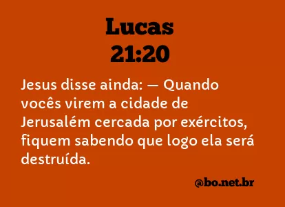 Lucas 21:20 NTLH