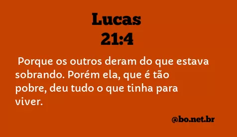 Lucas 21:4 NTLH