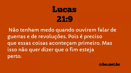 Lucas 21:9 NTLH