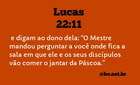 Lucas 22:11 NTLH