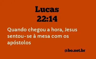 Lucas 22:14 NTLH