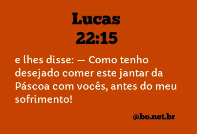 Lucas 22:15 NTLH