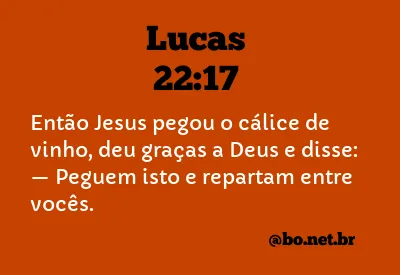 Lucas 22:17 NTLH