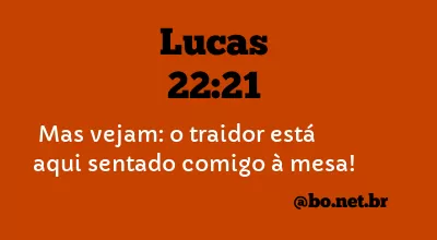 Lucas 22:21 NTLH