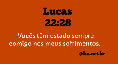 Lucas 22:28 NTLH