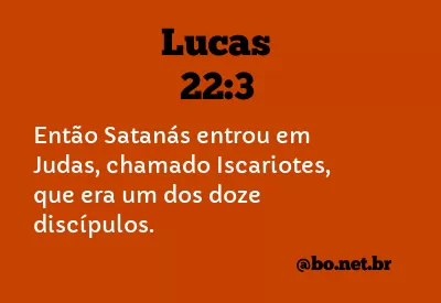 Lucas 22:3 NTLH
