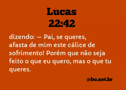 Lucas 22:42 NTLH