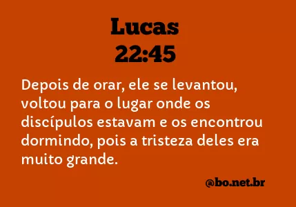 Lucas 22:45 NTLH