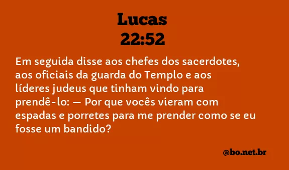 Lucas 22:52 NTLH