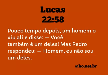 Lucas 22:58 NTLH