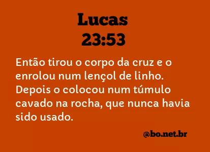 Lucas 23:53 NTLH