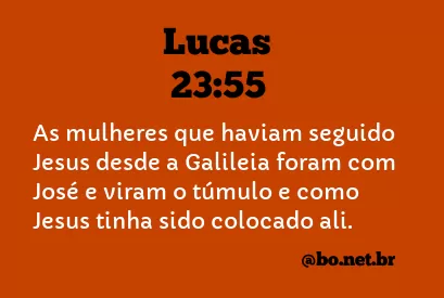 Lucas 23:55 NTLH