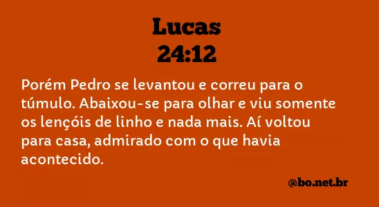 Lucas 24:12 NTLH