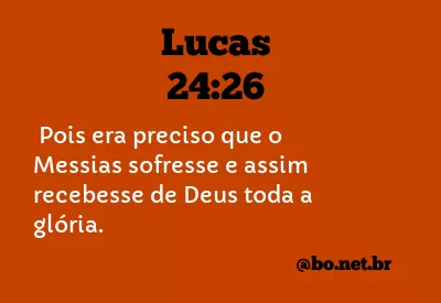 Lucas 24:26 NTLH