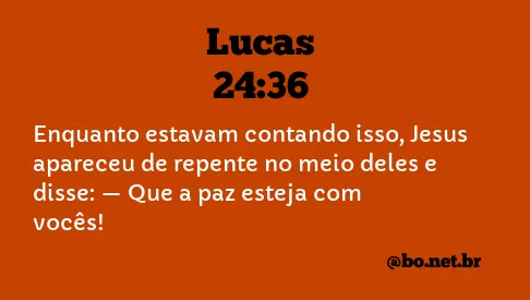 Lucas 24:36 NTLH
